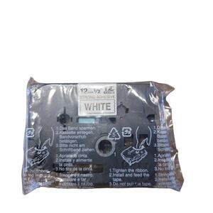 Genuine Brother P-Touch TZ-131 12mm Black on Clear Label Tape – NEW Sealed